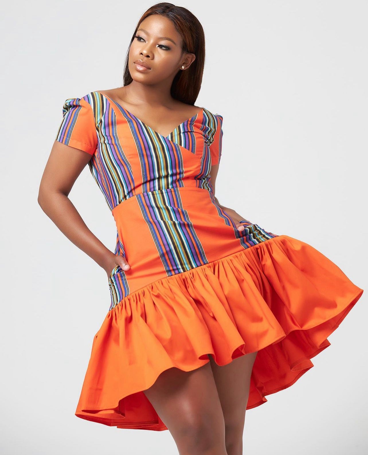 Orange Venda Dress