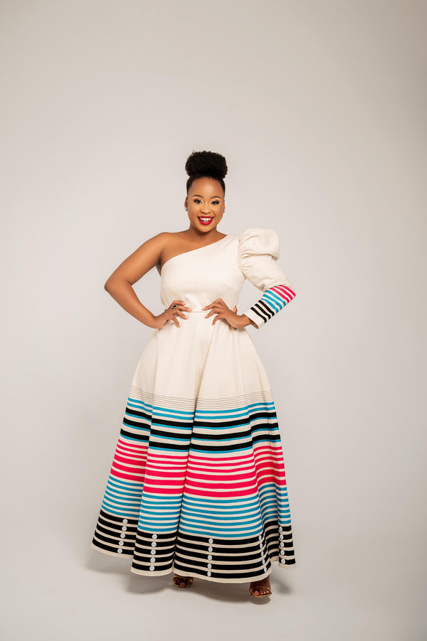 Makoti Umbaco Dress With Doek – KHOSI NKOSI
