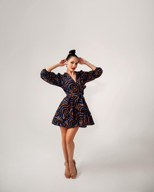 Navy Natasha Wrap Dress